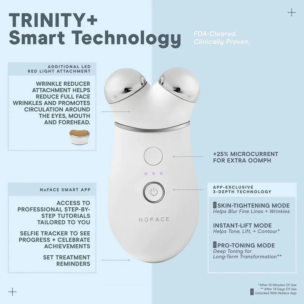 TRINITY+ and Red Light Therapy Attachment - NuFace - Aida Bicaj